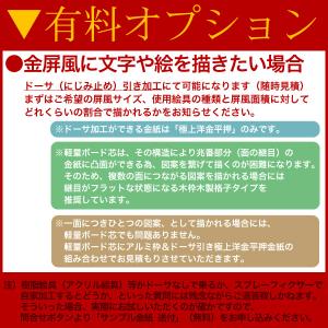 保管袋&施主名入無料 金屏風 花鳥 六尺四曲 ...の詳細画像4