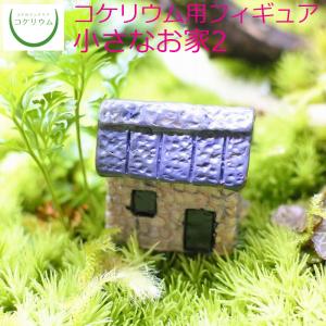 (観葉植物 おしゃれ ミニ テラリウム フィギュア コケリウム 苔 コケ 苔テラリウム 苔リウム アクアリウム インテリア) コケリウムフィギュア 小さなお家2