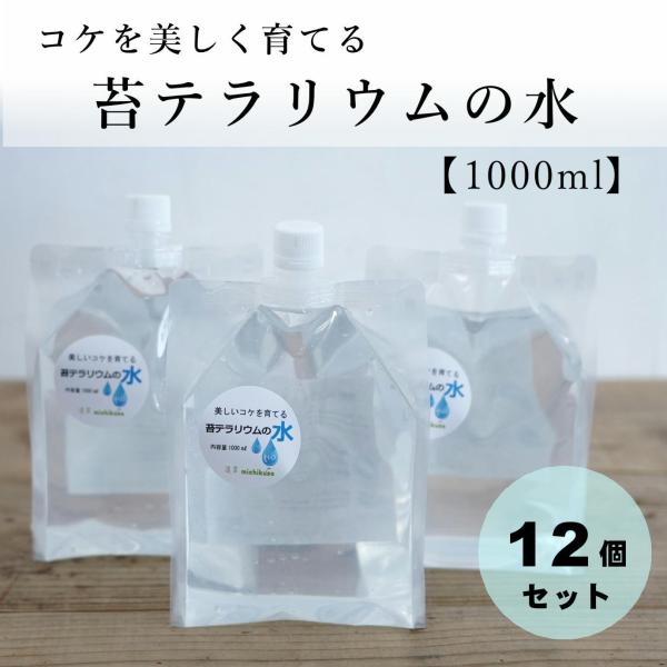苔テラリウムの水 1,000ml入り  12パックセット（送料無料）