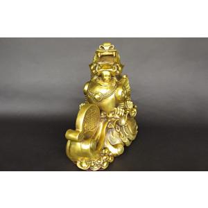 ヒキュウ 貔貅 銅製置物 風水開運 偏財運・ギ...の詳細画像2