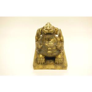 鳳凰 銅製　置物 彫刻　風水 開運 金運 骨董　工芸品　インテリア　アンティーク 楽天市場】フラワーフェニックス 華を抱く金の鳳凰 銅器置物