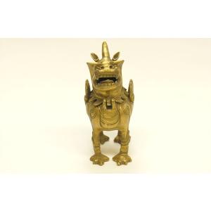 鳳凰展翔 銅製置物 風水開運 陰柔運気 / FU0002039 : 古琴堂 水晶石