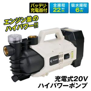 ポンプ 充電式 20Vハイパワーポンプ バッテリ...の商品画像