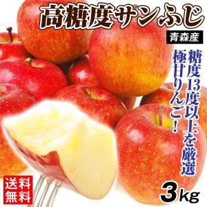 糖度20%！味は贈答用クラス3キロ【甘くて美味しい】信州高山村産サンフジ りんご 3kg 糖度13度以上 高糖度サンふじ センサー選別 甘い 青森産