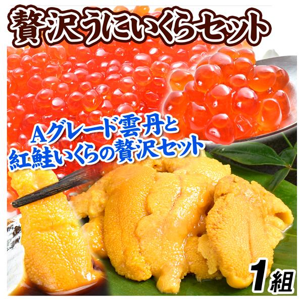 うにと紅鮭いくらセット 1組 いくら 紅鮭 (250g) うに Aグレード (100g) ミョウバン...