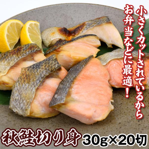 秋鮭 カット 約30g×20切 定塩 鮭 切り身 冷凍 送料無料 食品