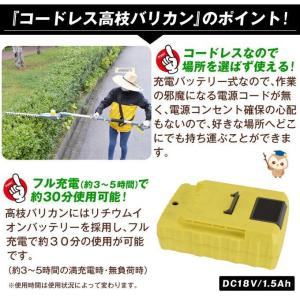 ヘッジトリマー 草刈り機 高枝バリカン(延長ポ...の詳細画像3