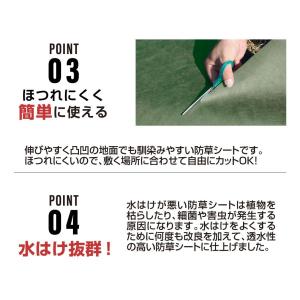 防草シート 1m×50m 農用シート 除草 雑...の詳細画像5