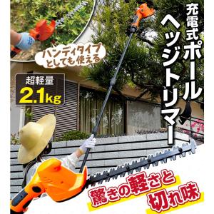 国華園 ヘッジトリマー 充電式 ポール ヘッジ...の詳細画像2