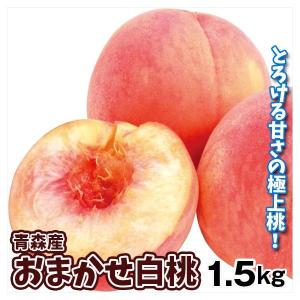 もも 1.5kg 青森産 白桃 ご家庭用 4〜6玉 品種おまかせ 桃 産地直送 送料 無料 食品｜kokkaen