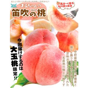 もも 6〜9玉 まるちゃんの 笛吹の大玉桃 山...の詳細画像1