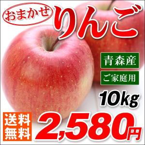 りんご　【送料無料】　【人気ナンバー１】　訳あり　本場　青森産　おまかせ赤りんご10kg　26から50玉　契約選果場
