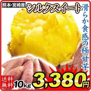 さつまいも 熊本・宮崎産 シルクスイート 10kg  訳あり ご家庭用 甘藷 サツマイモ 野菜 数量限定 国華園