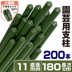 国華園 園芸 支柱 Φ16mm×200cm 100本 イボ付き鋼管製 2m 個人宅OK イボ