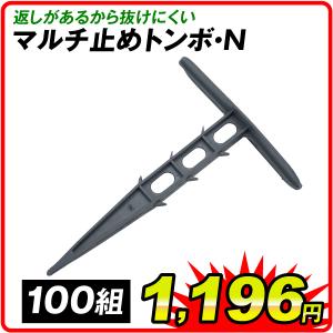 マルチ止めトンボ・N ピン マルチ シート押さえ 100本1組 固定 ピン 押さえピン 杭 国華園