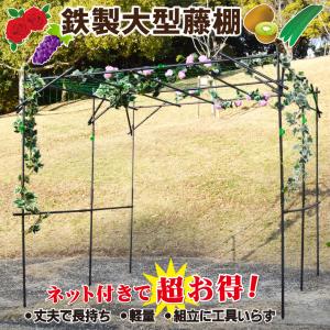 国華園 大型藤棚 1個 パーゴラ ガーデン ア...の詳細画像1