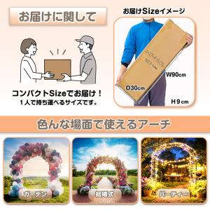 国華園 アーチ ガーデン バラ 鉄製 ローズ ...の詳細画像1