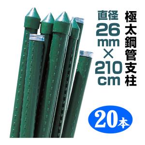 園芸 支柱 Φ8mm×120cm 100本 イボ付き鋼管製 個人宅OK イボ支柱 十字