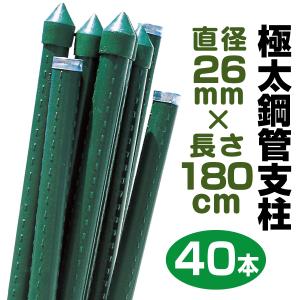 園芸 支柱 Φ20mm×200cm 200本 2m イボ付き鋼管製 個人宅OK イボ支柱