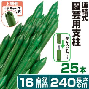 国華園 支柱 極太鋼管杭 26mm×210cm 20本組 鋼管製 個人宅OK イボ支柱