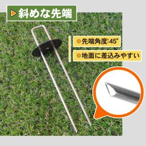 防草シート ピン 極太 亜鉛メッキ シート押さ...の詳細画像3