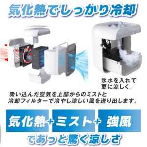 国華園 冷風扇 冷風機 卓上扇風機 省エネ ミ...の詳細画像2
