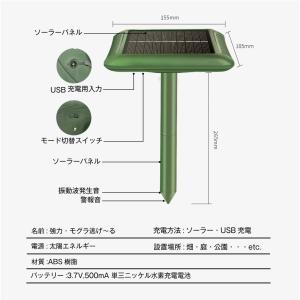 国華園 動物よけ 強力 モグラ逃げ〜る 2本セ...の詳細画像5
