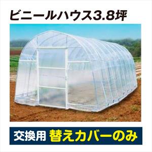 *替カバーのみ注文用* ビニールハウス 温室 家庭用 大型 3.8坪 （代引不可） 専用替カバー 1枚 育苗 保温 園芸 農業用 国華園｜kokkaen