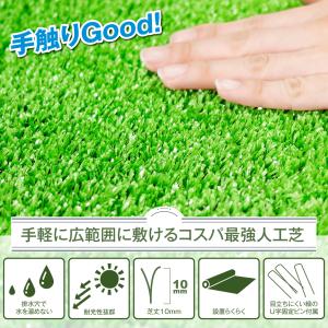 国華園 即納 お手入れ簡単人工芝 1×10m ...の詳細画像2