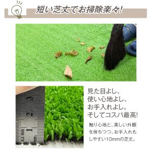 国華園 即納 お手入れ簡単人工芝 1×10m ...の詳細画像5