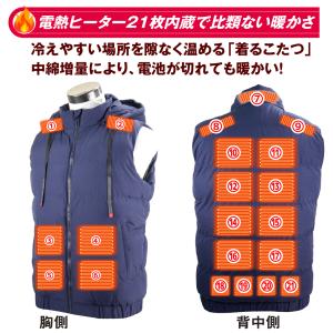 国華園 即納 電熱ベスト ヒーターベスト ヒー...の詳細画像2
