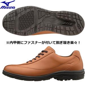 ミズノ MIZUNO/メンズ ウォーキングシューズ/フリーウォーク LD40 IV SW/カラー：キャメル/B1GC171838/足幅：4E スーパーワイド｜kokkidozao