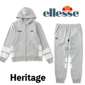 ellesse エレッセ/ユニセックス サイズ/秋冬/スウェット パーカ パンツ 上下セット/EE37310 MX EE473210 MX/ミックスグレー/フード付き｜kokkidozao