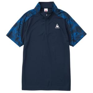 ルコックスポルティフ le coq sportif/メンズ 2019春夏/ハーフジップ 半袖ポャツ/ネイビー/QMMNJA40 NVY｜kokkidozao