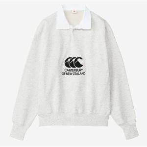 CANTERBURY カンタベリー/2024 秋冬 最新 メンズ/ヘビースウェットラガーシャツ /RA44611 12/カラー：アッシュグレー