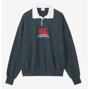 CANTERBURY カンタベリー/2024 秋冬 最新 メンズ/ヘビースウェットラガーシャツ /RA44611 29/カラー：ネイビー
