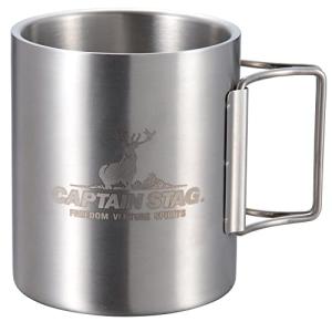 キャプテンスタッグ(CAPTAIN STAG) アウトドア コップ マグカップ マグ カップ タンブラー 350ml ダブルステンレス 中空二重｜サニーライフ