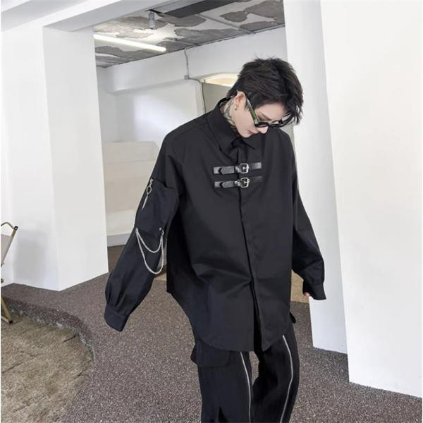 シャツ メンズ カジュアルシャツ 長袖 ライブ 舞台衣装 ダンスウェア ナイトクラブ 公演 発表会 ...