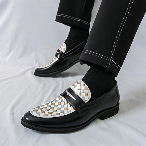 紳士靴 メンズ ローファー ビジネスシューズ 革靴 スリッポン 発表会 パーティー カジュアル ウェ...