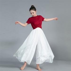 レディースダンスウエア パンツ ヨガ 無地 ワ...の詳細画像2
