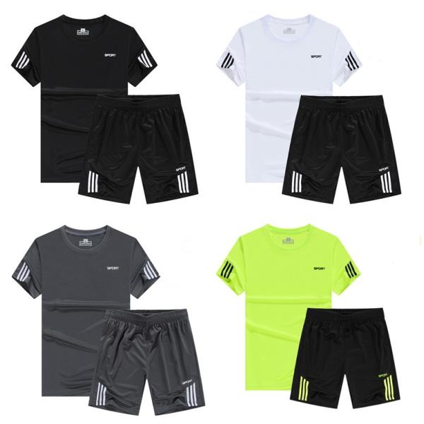 セットアップ メンズ Tシャツ ショートパンツ 上下セット 速乾 カジュアル 運動着 スポーティー ...
