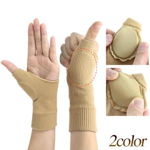 親指サポーター 手首サポーター 手首 親指 関節 保護 予防 サポーター スポーツ 運動 男女兼用 左右1ペア 送料無料 メール便