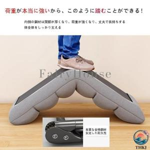 座椅子 シングルリクライニングチェア 折り畳み...の詳細画像1