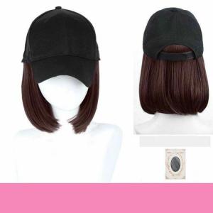 帽子付きウィッグ 医療用帽子 髪付き帽子 ショ...の詳細画像5