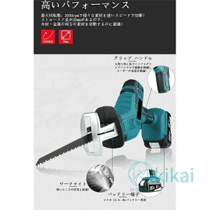 レシプロソー 充電式 電動ノコギリ 電動のこぎ...の詳細画像1