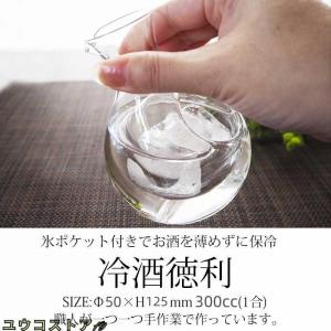 酒器 冷酒 ガラス製 氷 ポケット ウイスキー...の詳細画像2