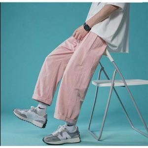 ガウチョパンツ レディース リネン ウエストゴ...の詳細画像2