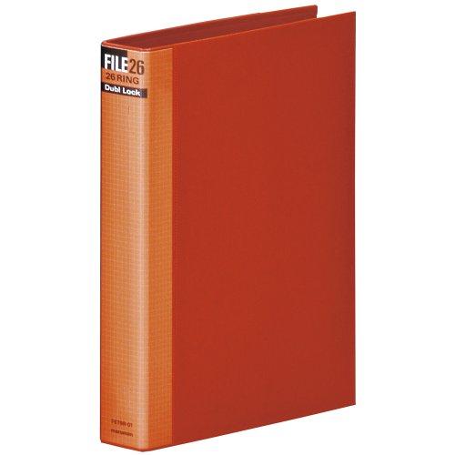 マルマン ルーズリーフ バインダー B5 ダブロック 26穴 レッド F679R-01