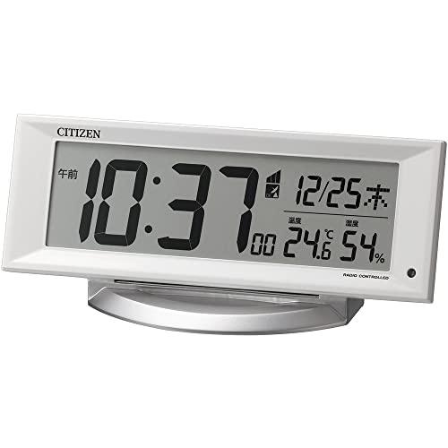 リズム(RHYTHM)  置き時計 目覚まし時計 電波時計 デジタル ライト 温度 湿度 カレンダー...