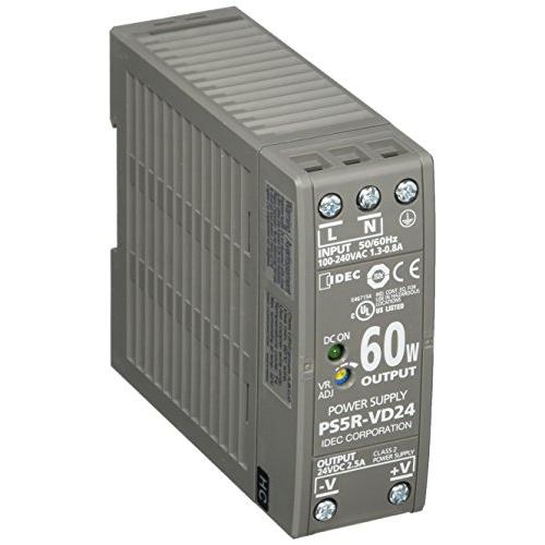 IDEC(アイデック) スイッチング電源 PS5R-V形 60W・24V DINレール取付 AC10...